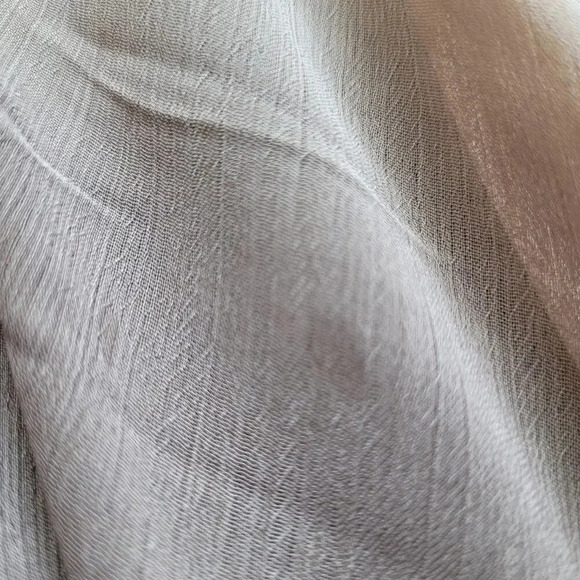 Boston Proper Women's Kaftan Chiffon Blouse Size M Brown Ombre V-neck Studded - Picture 5 of 11